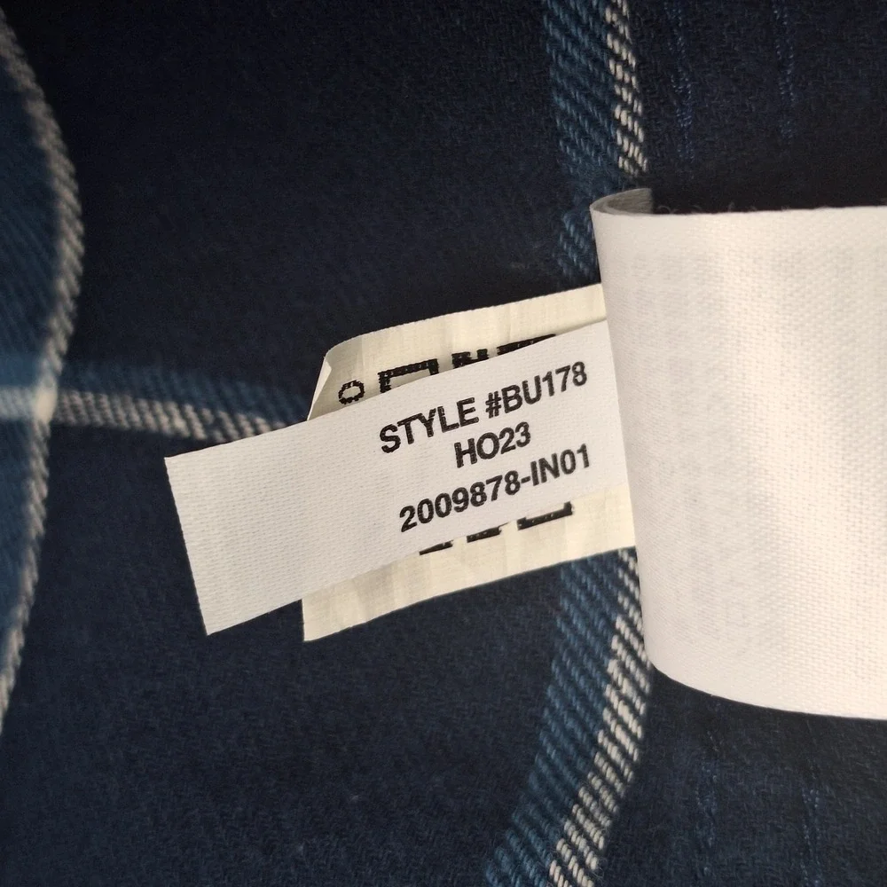 J‎ Crew Shirt Large Blue Classic Flannel Preppy Plaid Button Down Heritage NWT